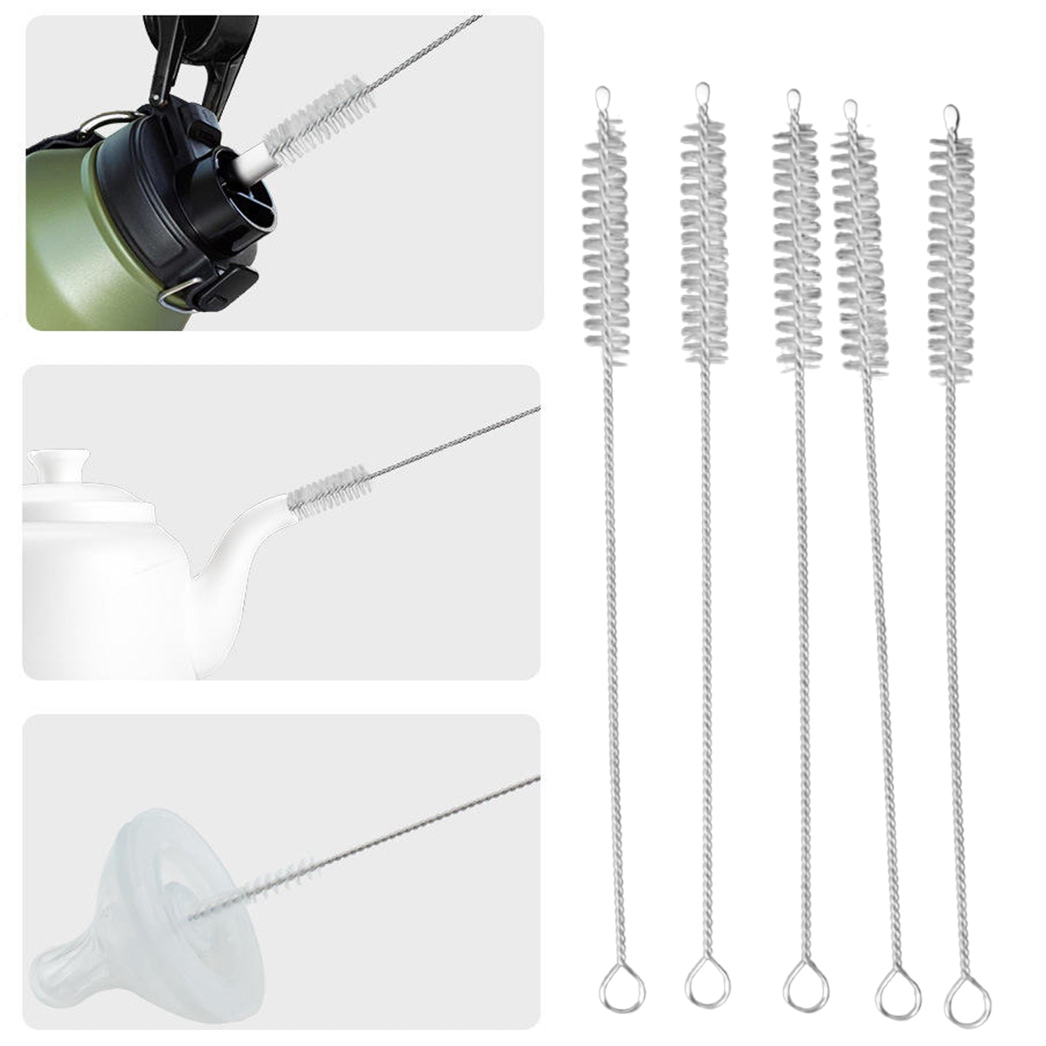 Straw & Bottle Cleaning Brush Set (10 Pc) Straw & Bottle Cleaning Brush Set (10 Pc)